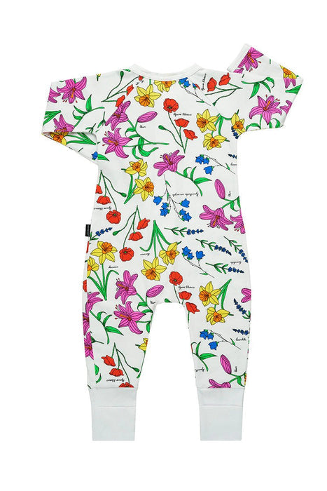 BONDS ZIPPY WONDERSUIT LONG SLEEVE - Botanic Floral