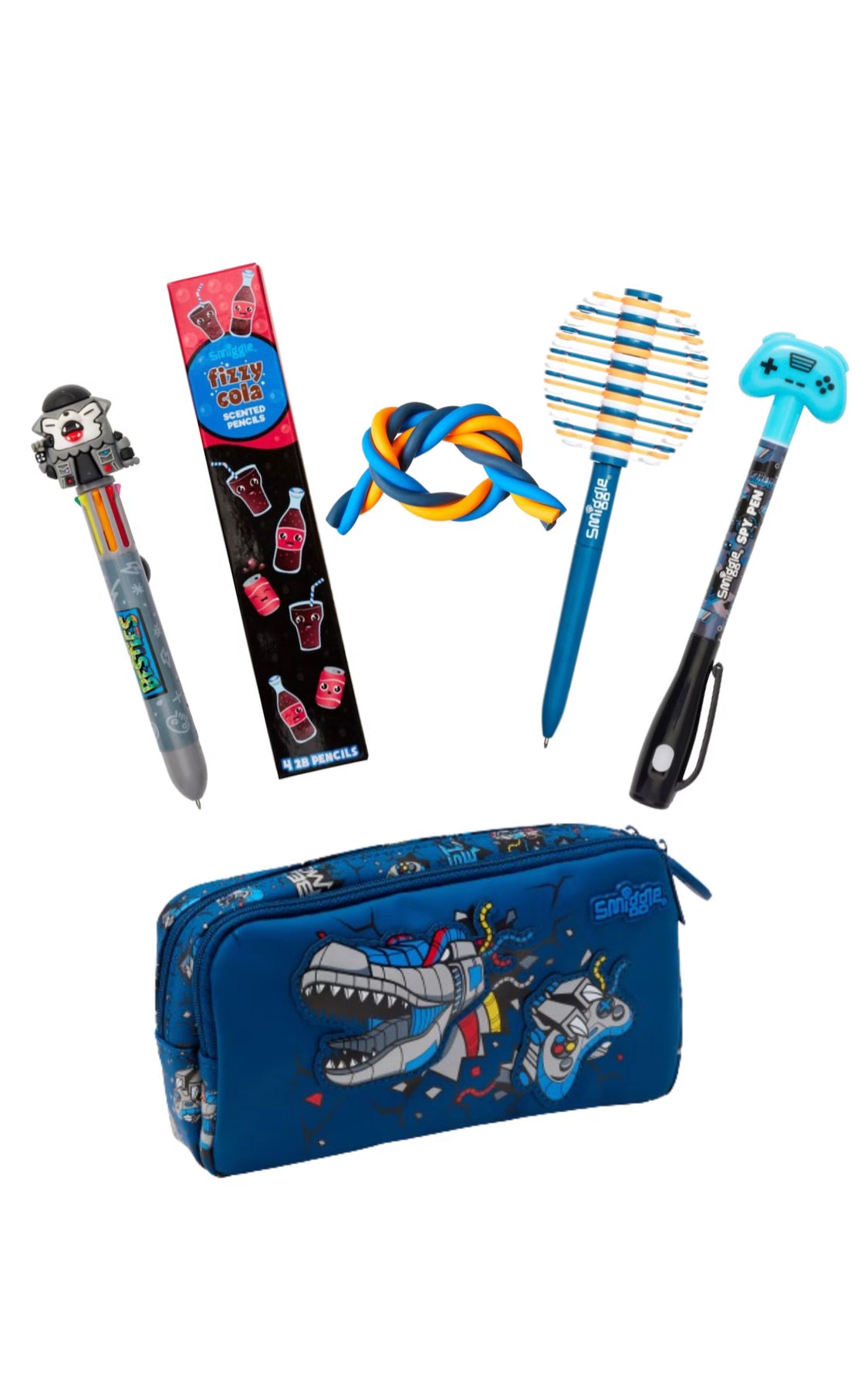 6 Piece Pencil Case & Stationery Goodies Bundle 1