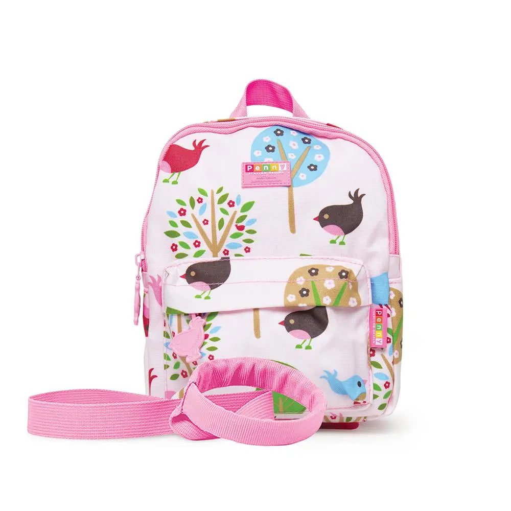 Small Backpack with Rein - Chirpy Bird
