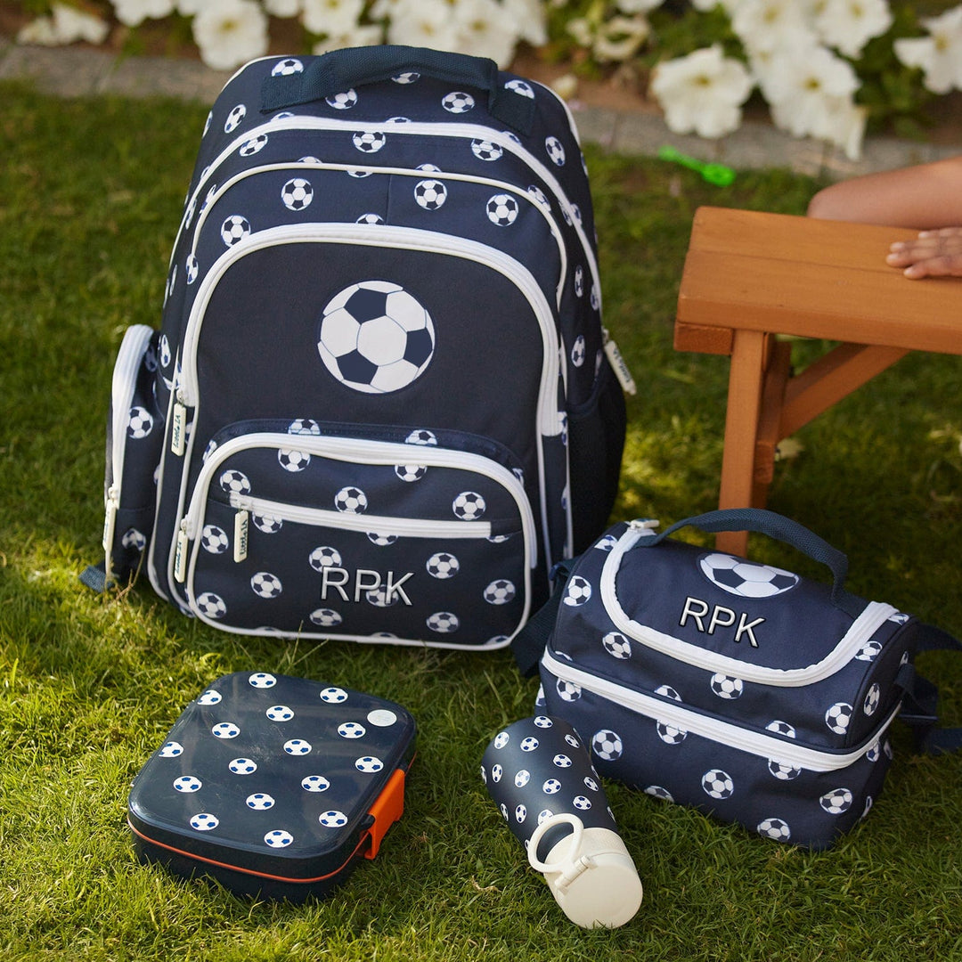 Football stainless steel insulated water bottle