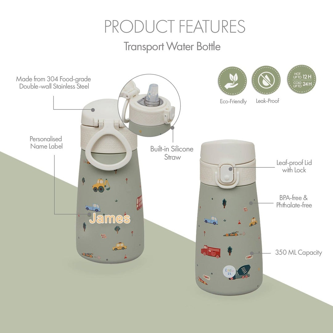 Transport stainless steel insulated water bottle