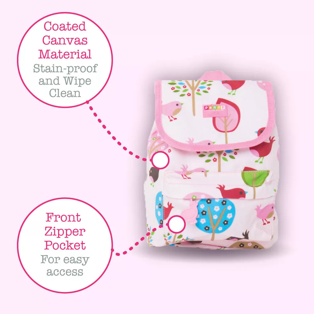 Small Backpack Top Loader - Chirpy Bird