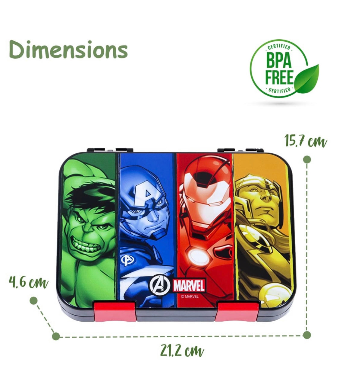 Marvel Avengers Licensed Bento Lunchbox