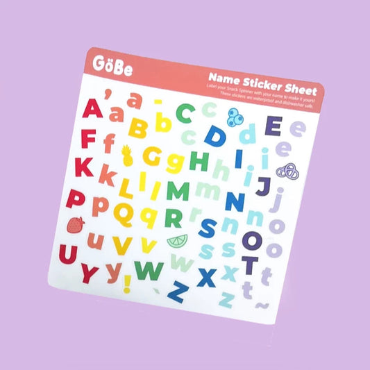 GöBe Alphabet Sticker Sheet