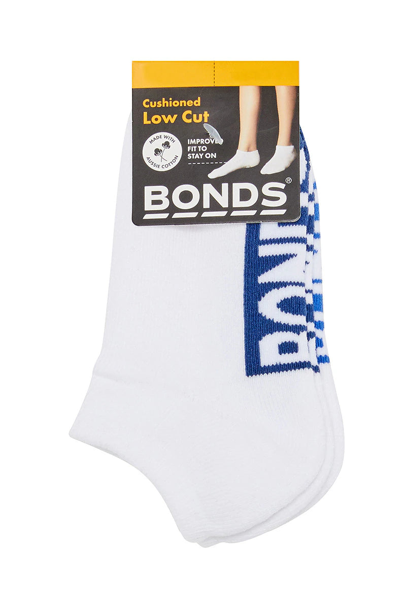 Kids Logo Cushioned Low Cut Socks 3 Pack