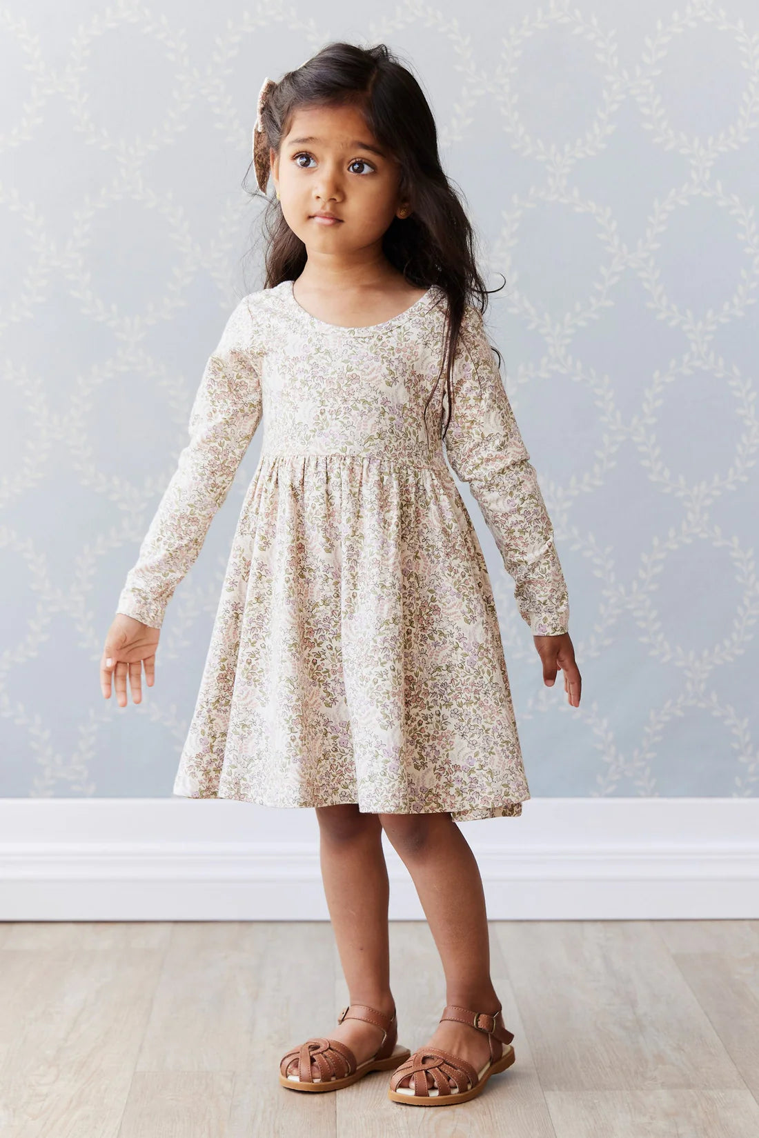 Organic Cotton Tallulah Dress - April Eggnog