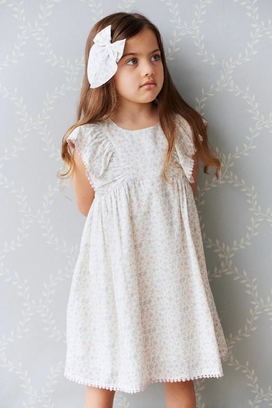 Organic Cotton Gabrielle Dress - Fifi Lilac