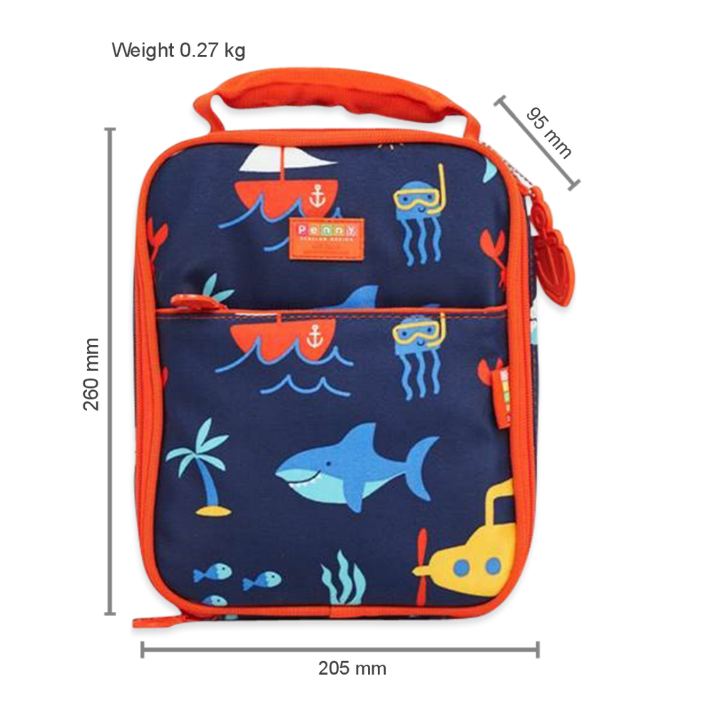 Large Insulated Lunch Bag - Anchors Away