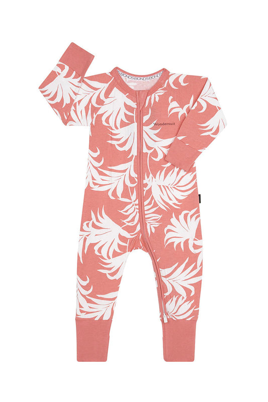 bonds 2 way zip wondersuit - inferno inverted salmon dance