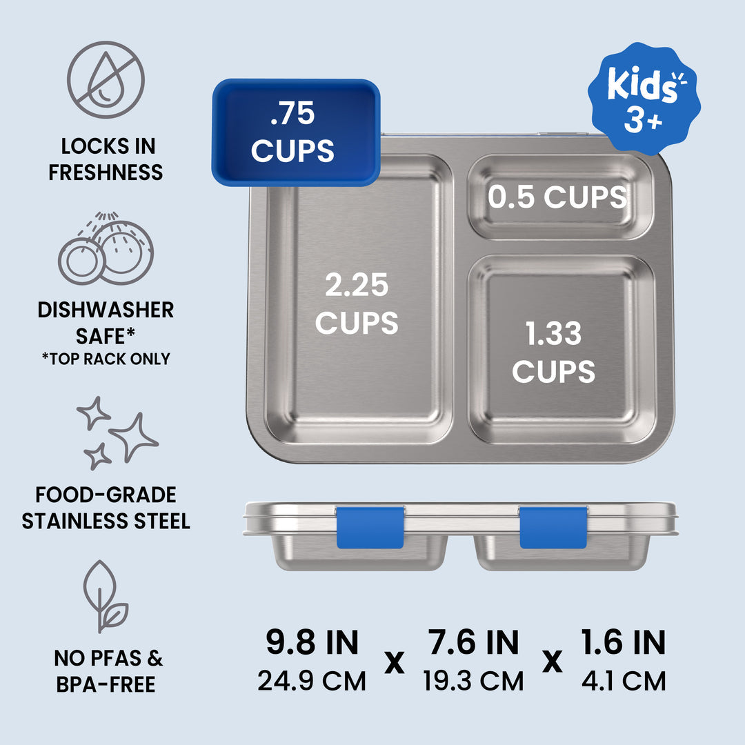 Bentgo stainless steel lunchbox - blue