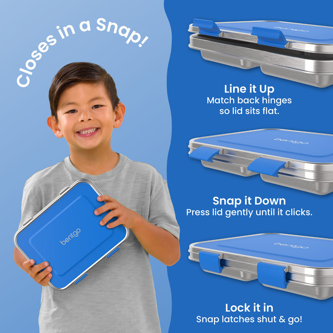 Bentgo stainless steel lunchbox - blue