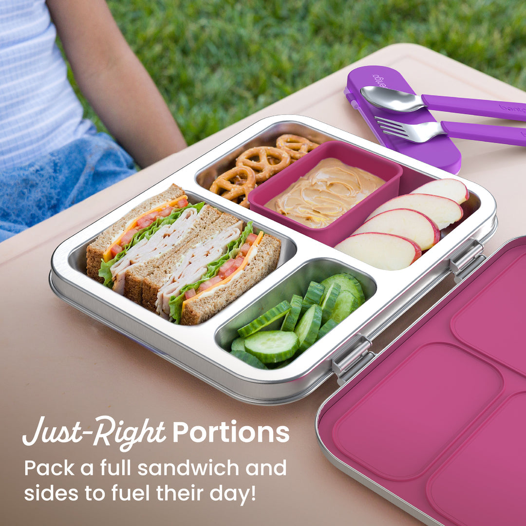 Bentgo stainless steel lunchbox - fuschia