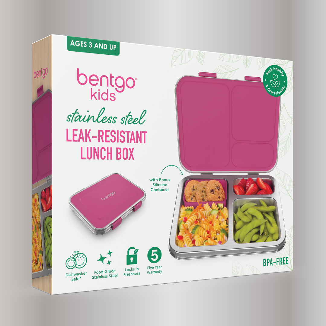 Bentgo stainless steel lunchbox - fuschia