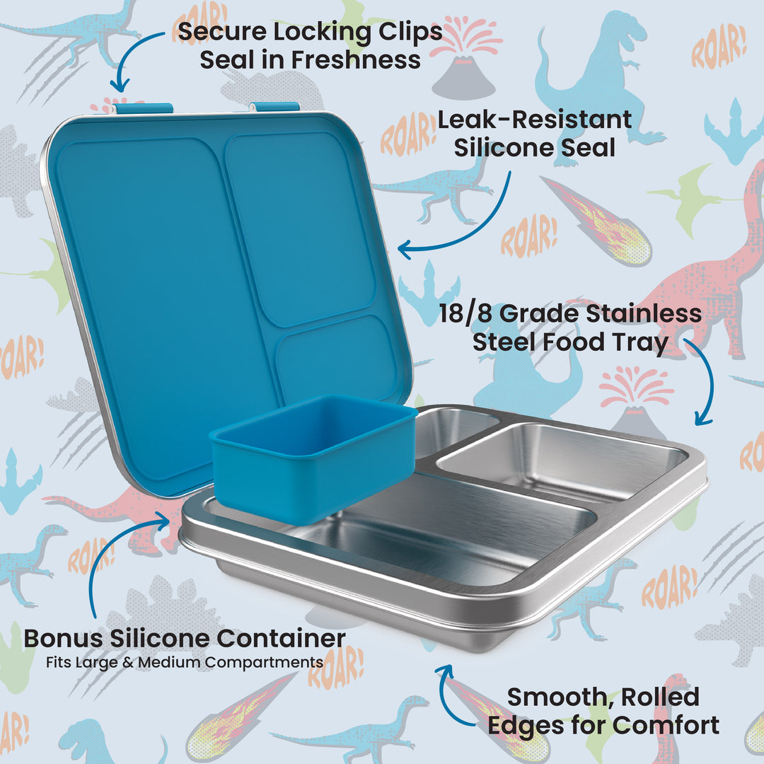 Bentgo stainless steel lunchbox - dinosaurs