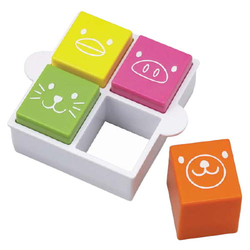 Cutter and stamp set - animal faces