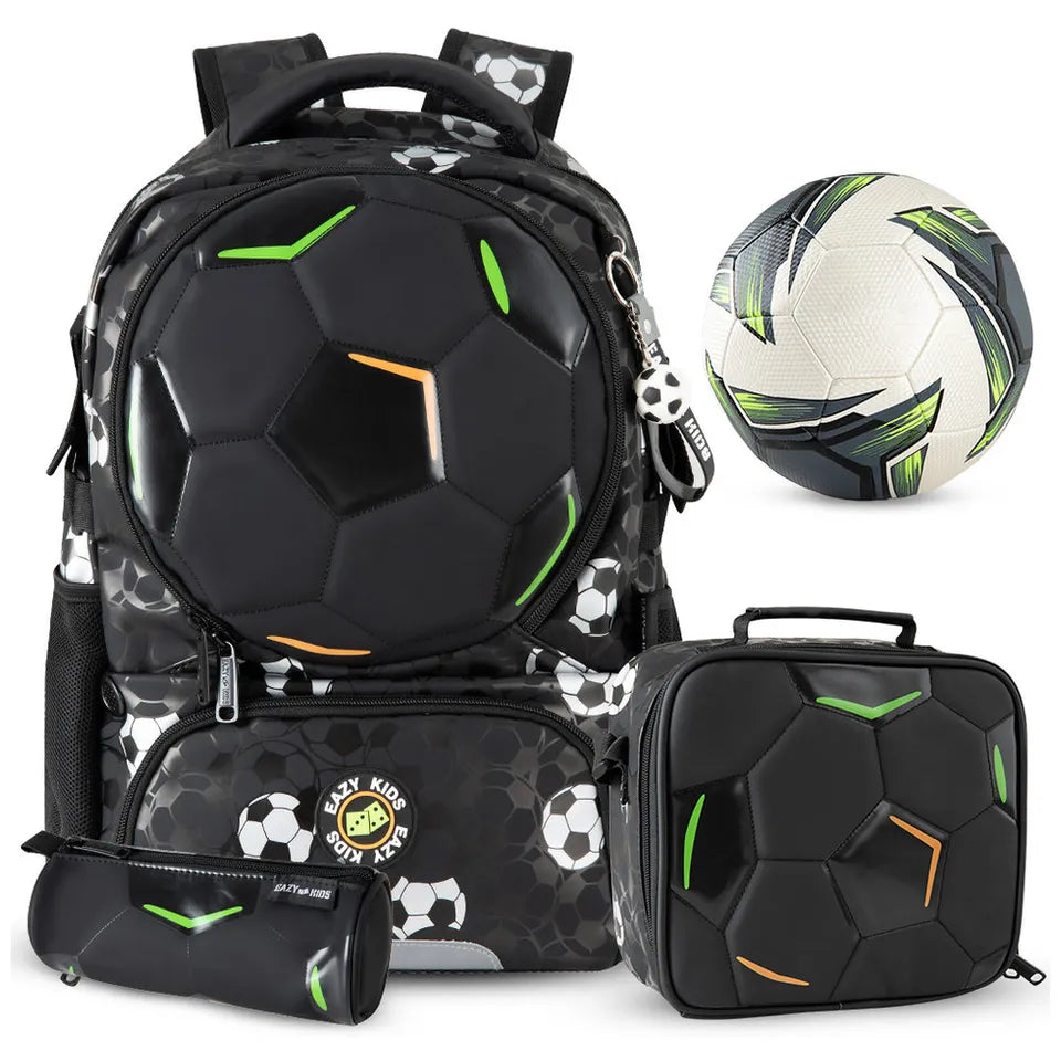 Backpack set - football black