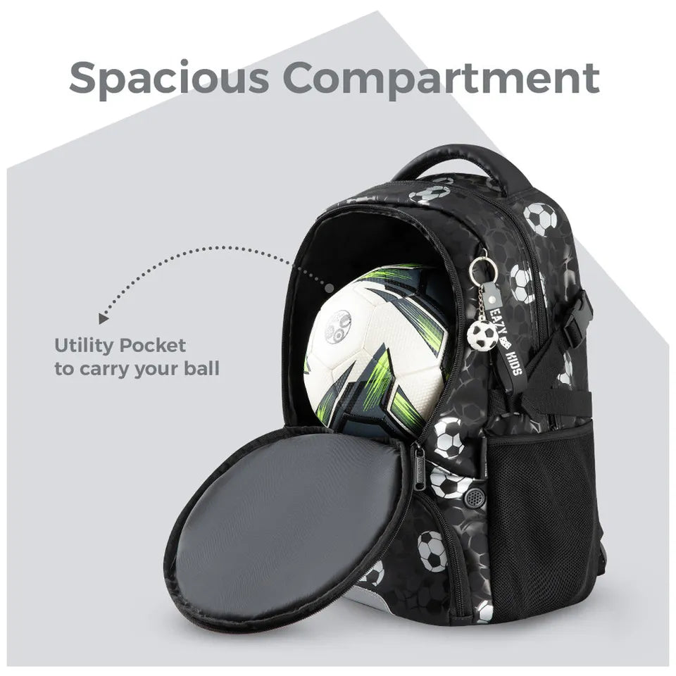 Backpack set - football black
