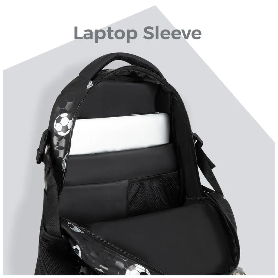 Backpack set - football black