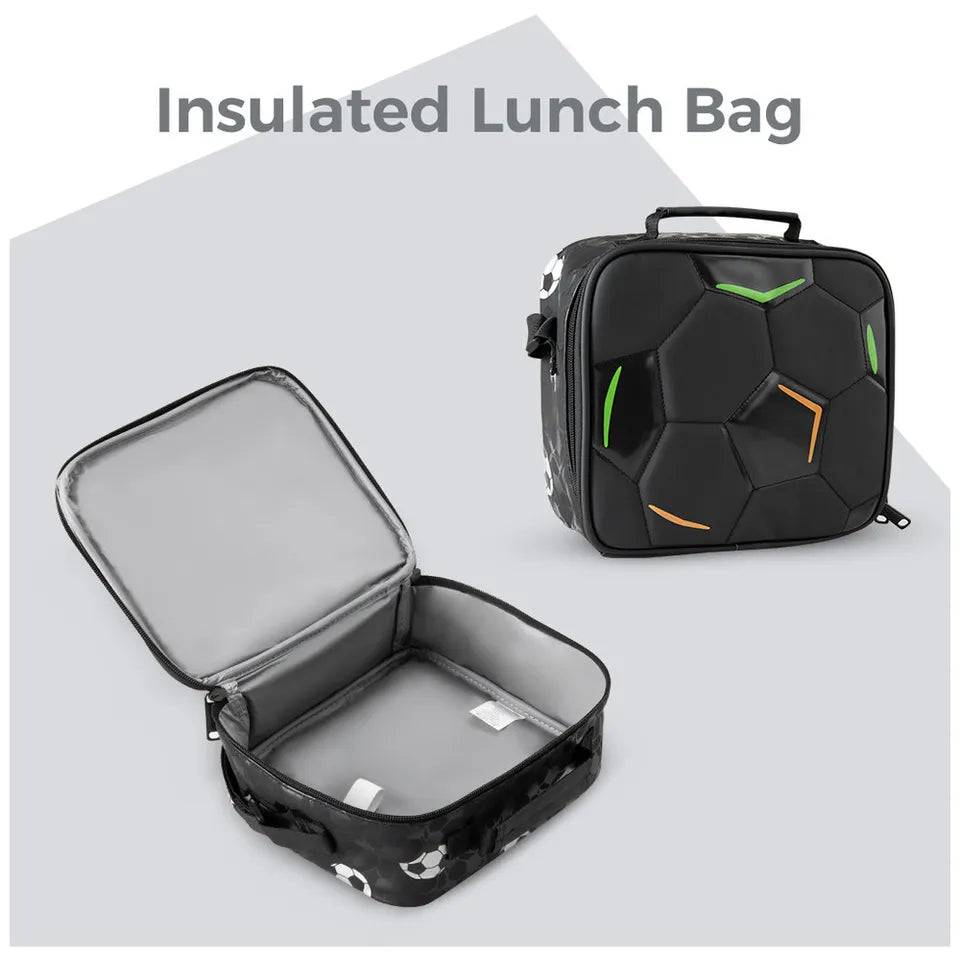Backpack set - football black