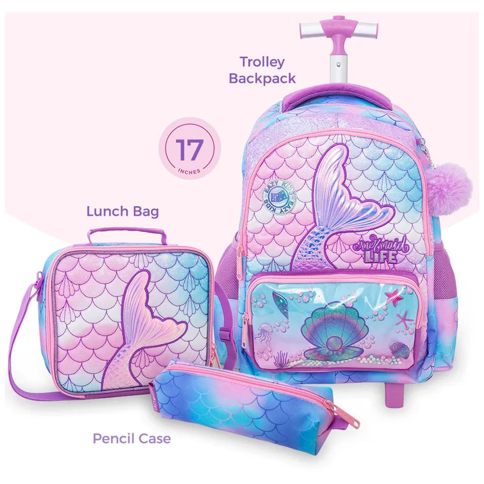 Trolley Set - 7 pieces Mermaid pink