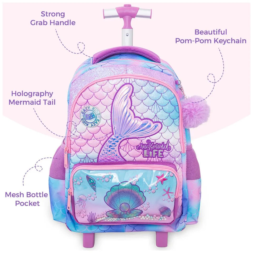 Trolley Set - 7 pieces Mermaid pink