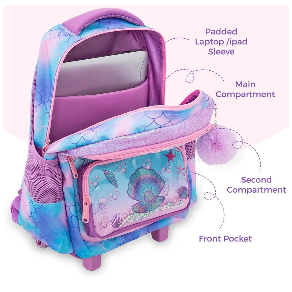 Trolley Set - 7 pieces Mermaid pink