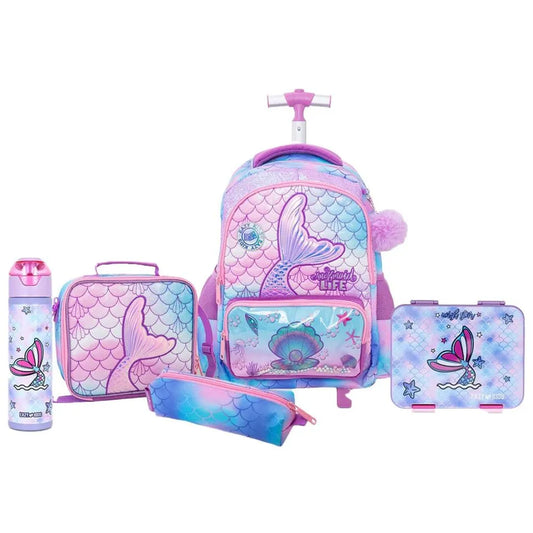 Trolley Set - 7 pieces Mermaid pink