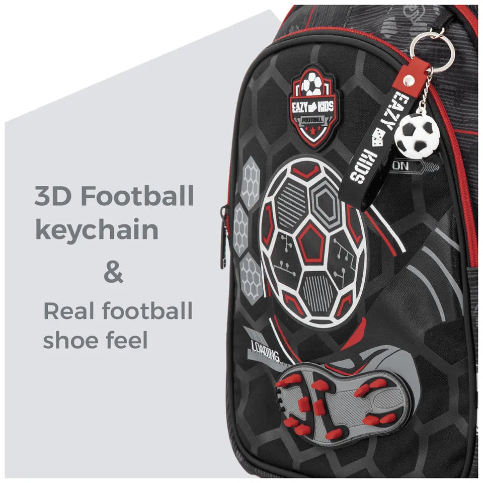 Trolley Set - 7 pieces football black/red