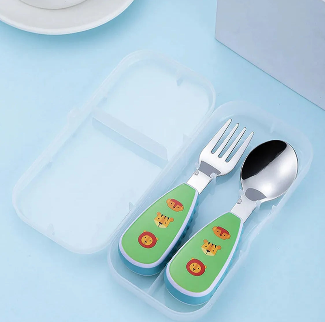 Kids cutlery set with case