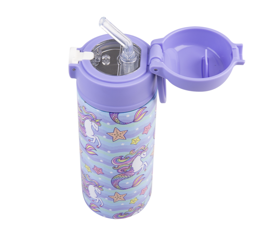 Oasis Insulated Drink Bottle with Sipper 550ml - Mermaid Unicorns