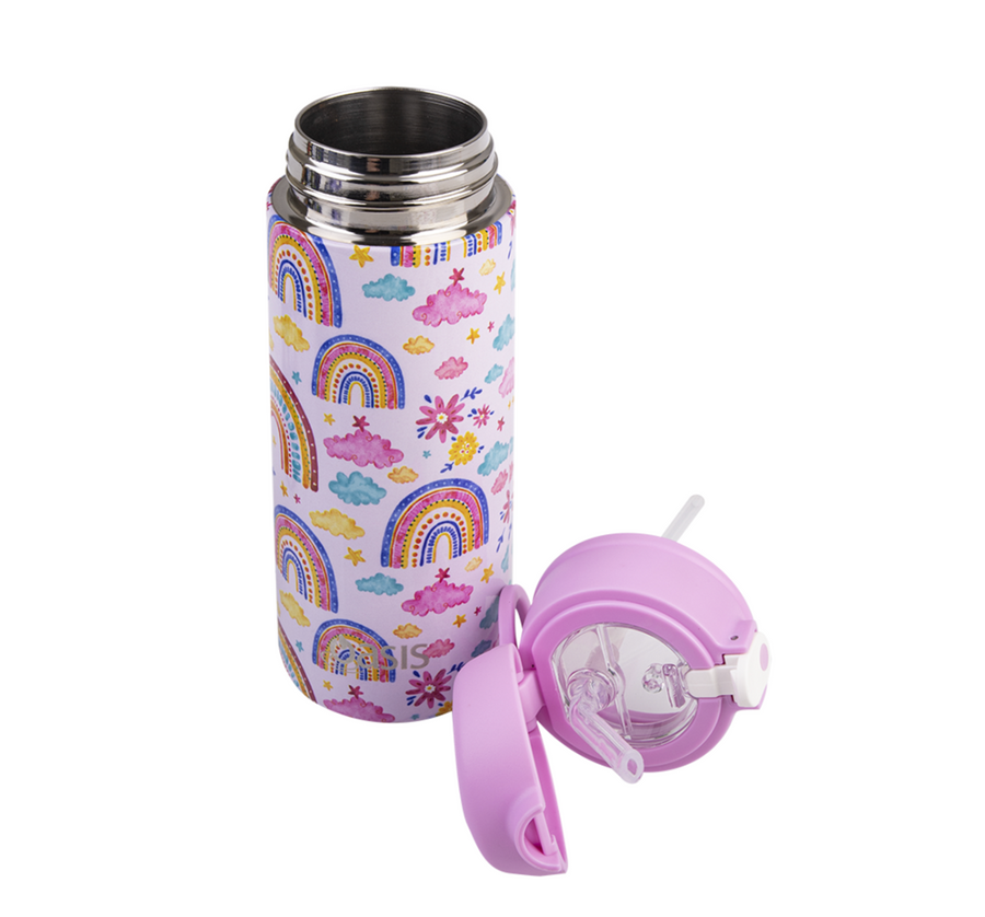 Oasis Insulated Drink Bottle with Sipper 550ml - Rainbow Sky