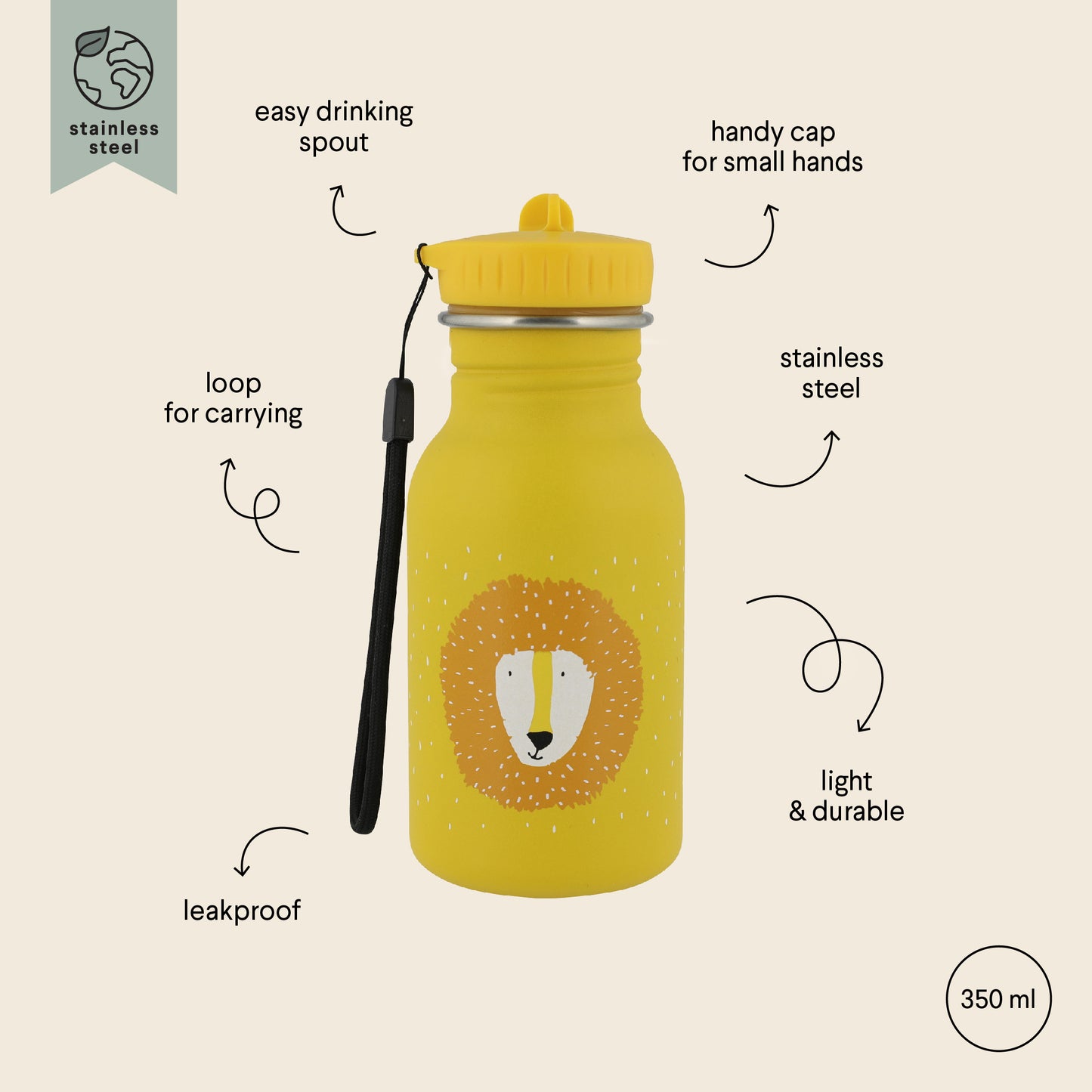 Trixie Stainless Steel Bottles 350ml