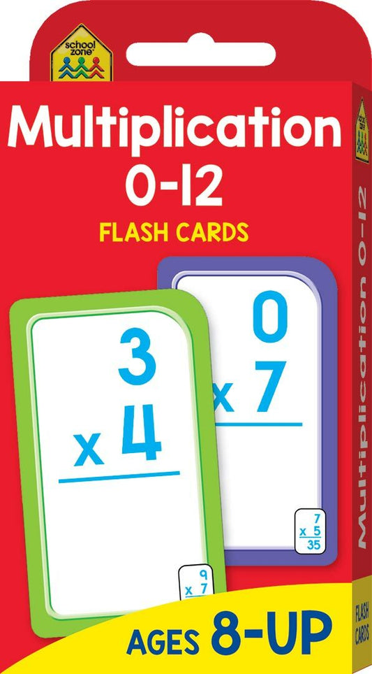 School Zone Multiplication 0-12 Flash Cards